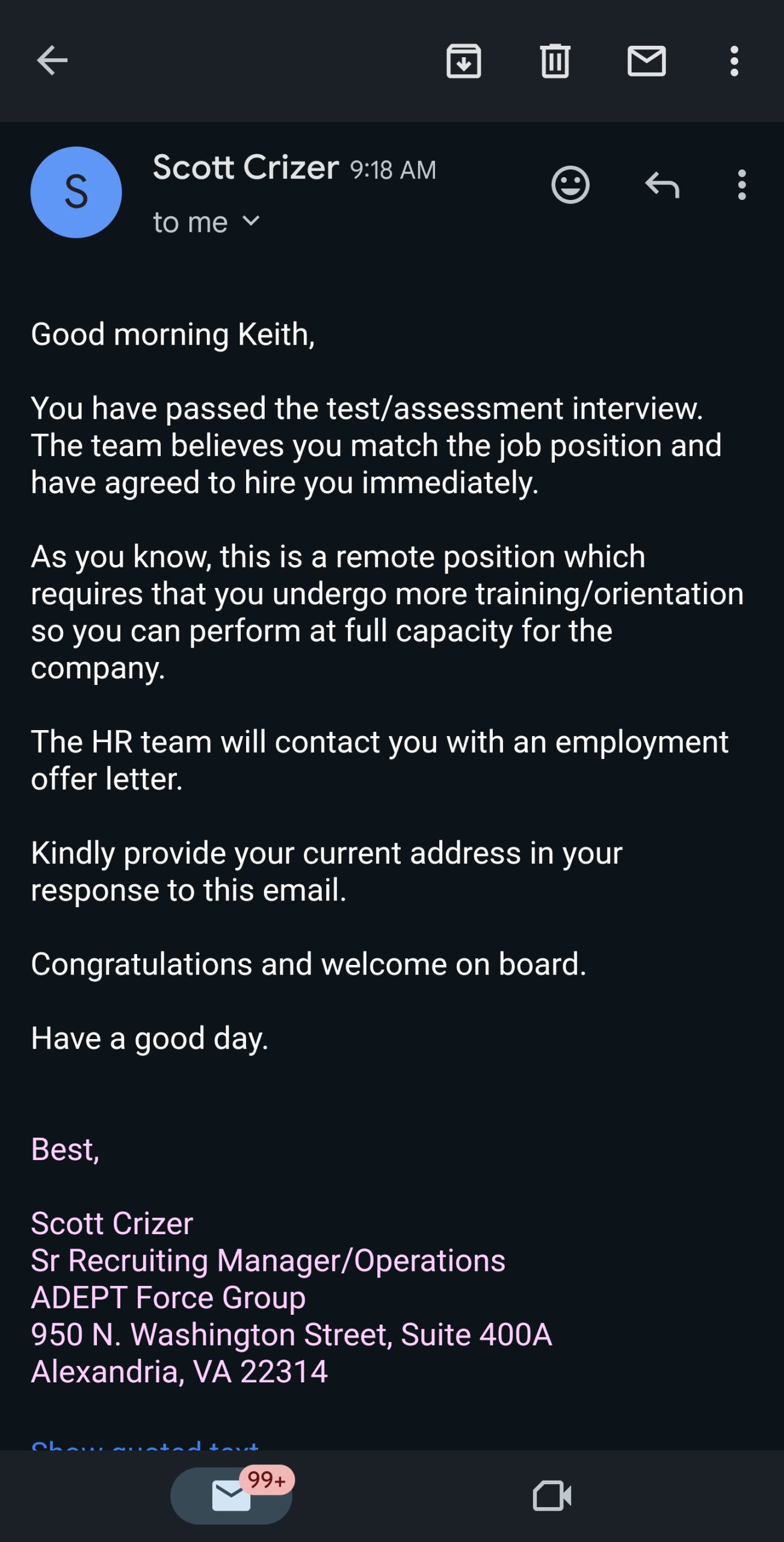 LinkedIn Email Job Scam Continues